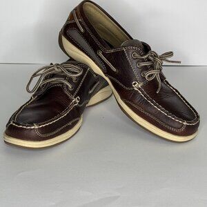 Sperry top sider brown leather women's size 9M